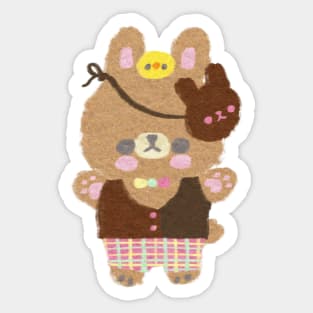 Chokobi-chan the Chocolate Bunny Sticker